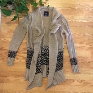 American Eagle Open Front Long Cozy Sweater